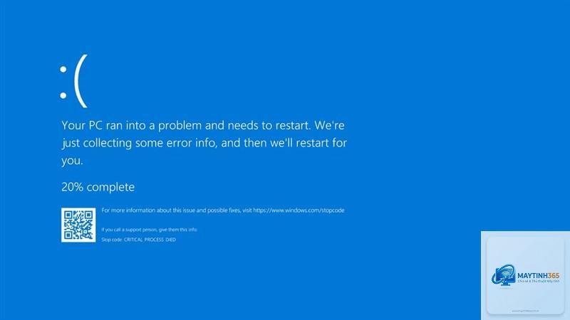 windows bị màn hình xanh - Hình 1