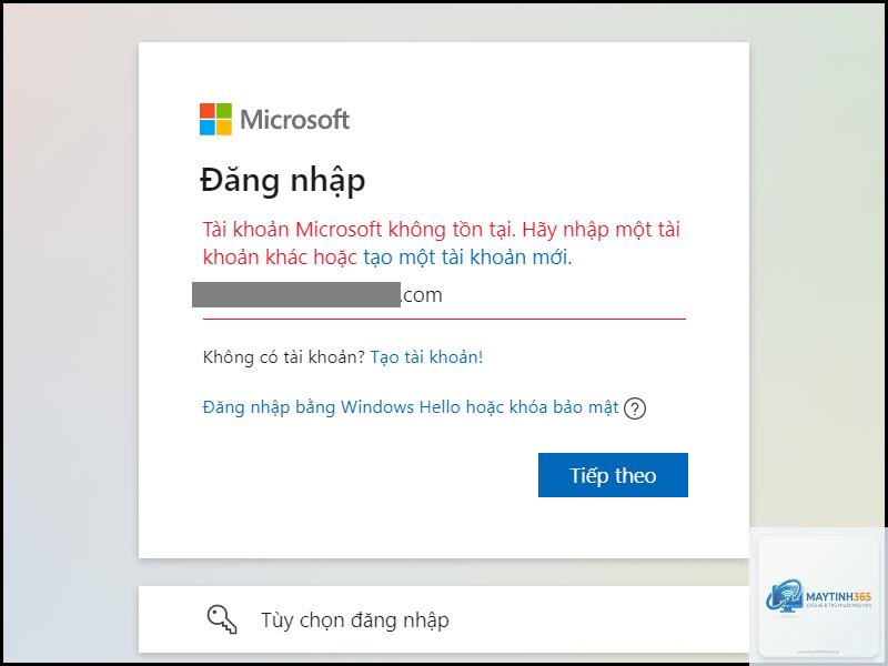 windows không đăng nhập được tài khoản - Hình 2