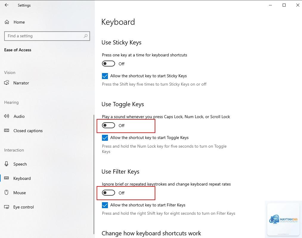 windows không gõ được bàn phím