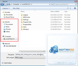 windows không hiện file desktop