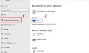 windows không nhận bluetooth