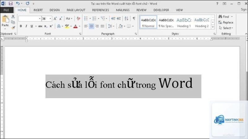 word bị lỗi font chữ - Hình 3