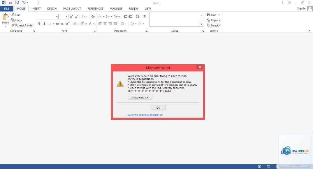 word không mở được file - Hình 3