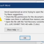 Word không mở được file? Cách sửa nhanh và triệt để từ chuyên gia word không mở được file cách sửa