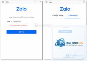 zalo pc không đăng nhập được