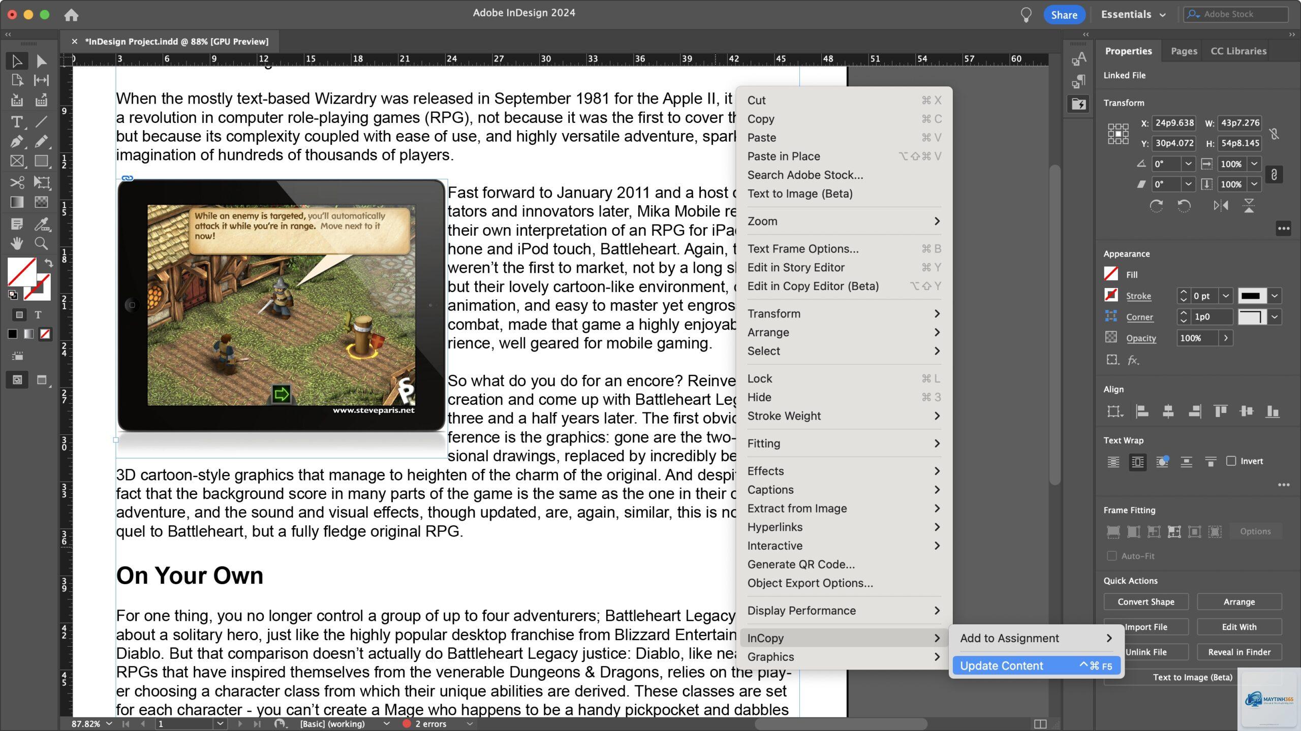 Adobe InCopy - Hình 4