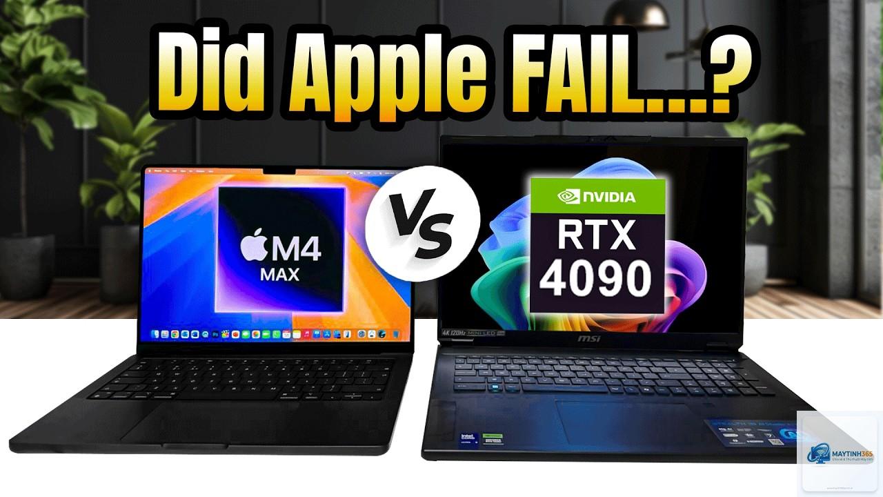Apple M4 Max vs RTX Laptop - Hình 5