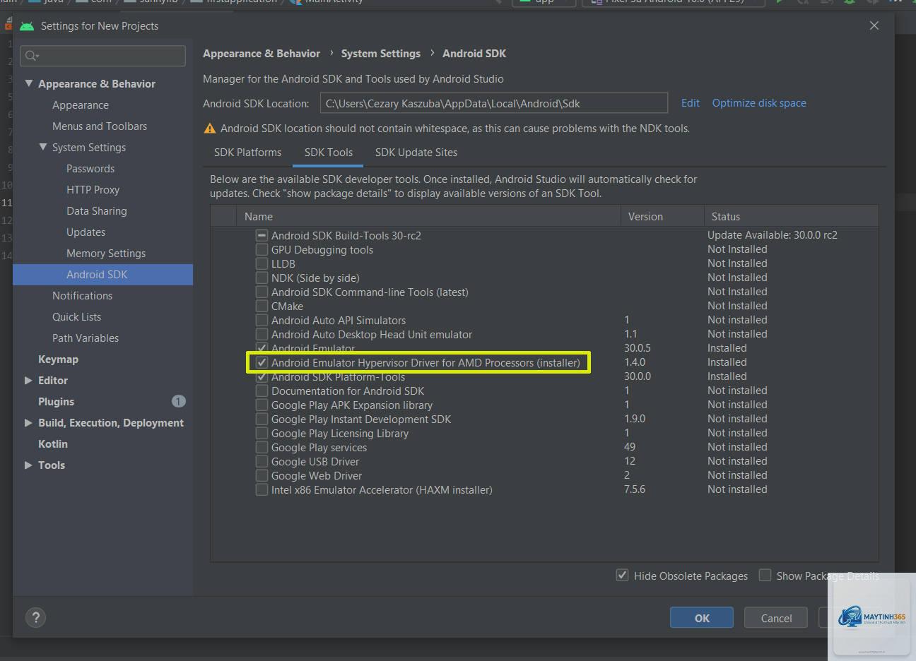CPU AMD cho Android Studio - Hình 4