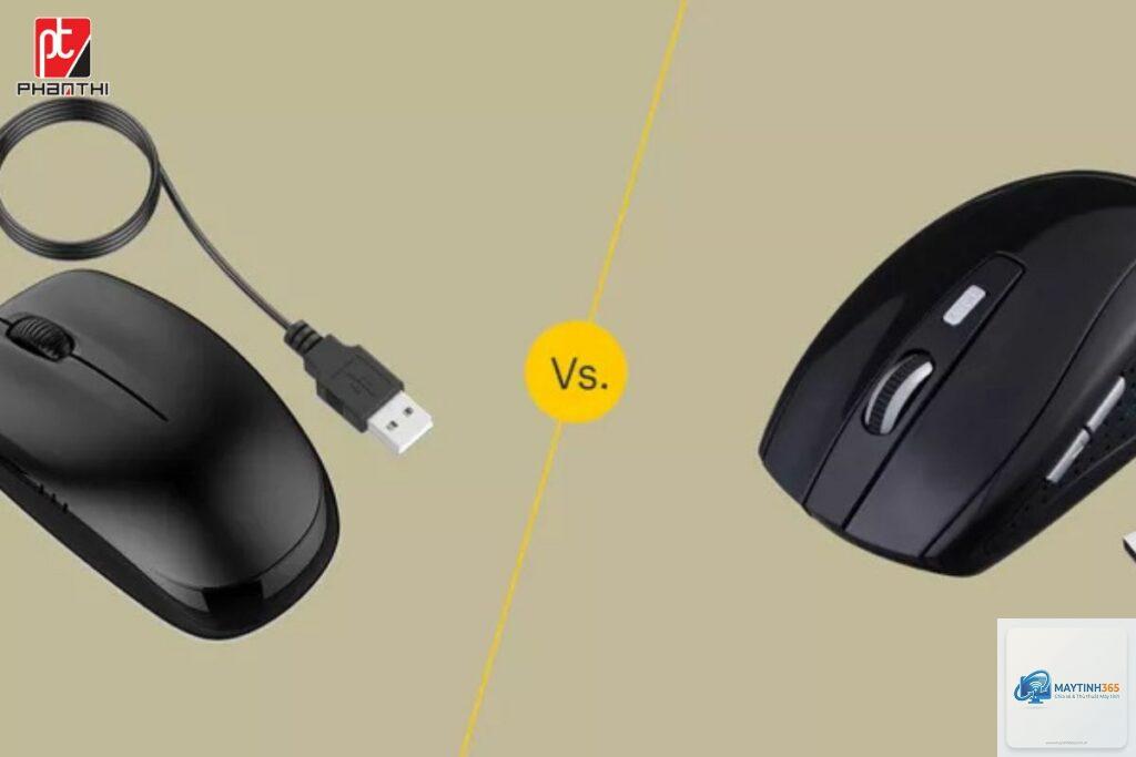 Chuột có dây vs không dây