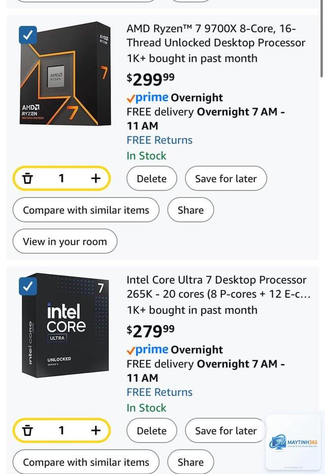 Core Ultra 7 vs Ryzen 7 9700X - Hình 5