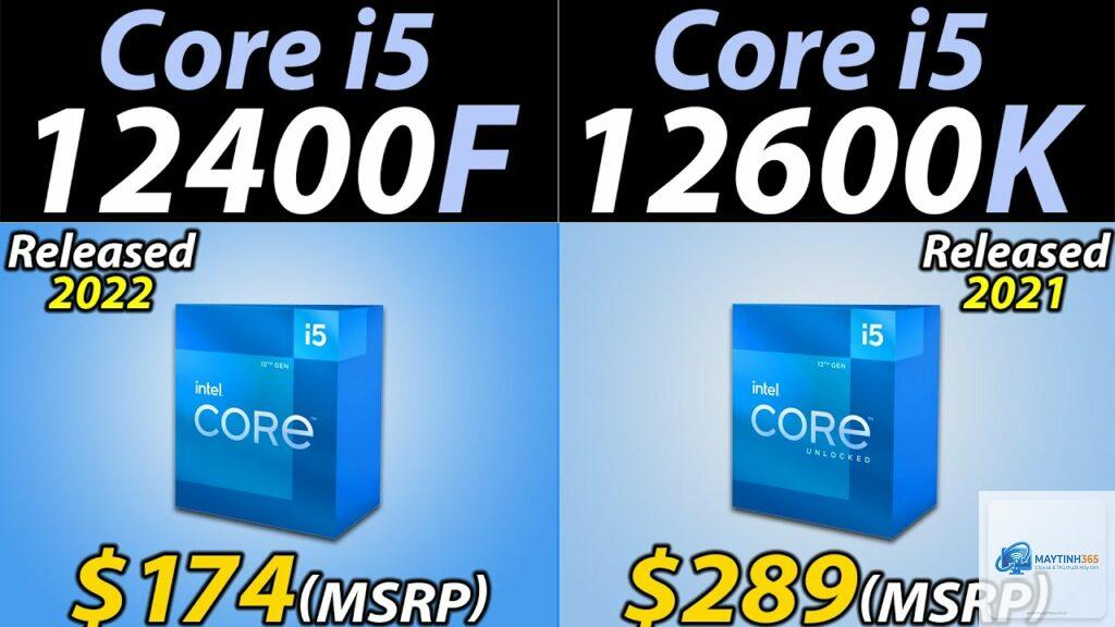 Core i5 12400F vs Core i5 12600K