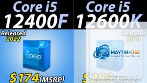 Core i5 12400F vs Core i5 12600K