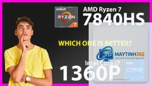 Core i7 1360P vs Ryzen 7 7840HS