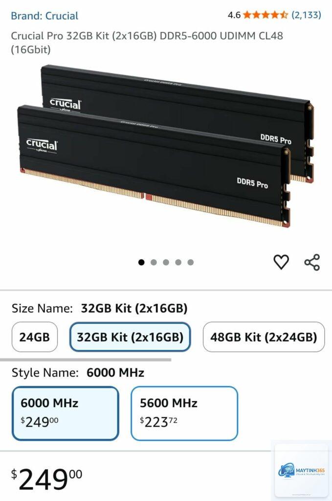 DDR5 5600 CL46 vs DDR5 6000 CL30