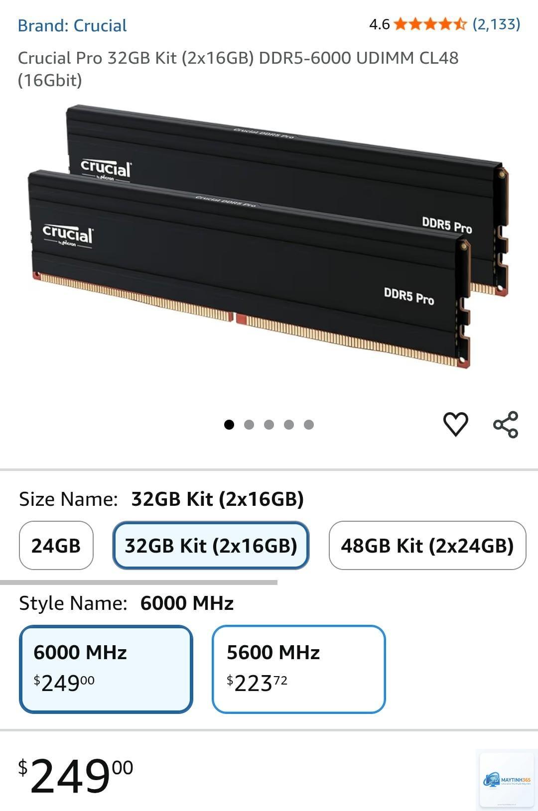 DDR5 5600 CL46 vs DDR5 6000 CL30 - Hình 1