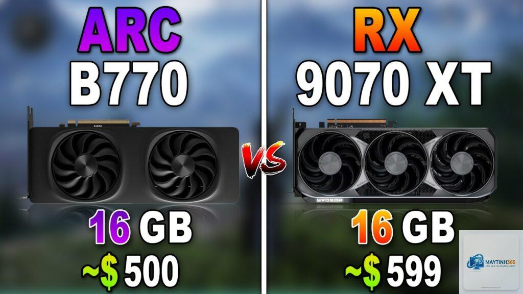 Intel Arc B770 vs RX 9070