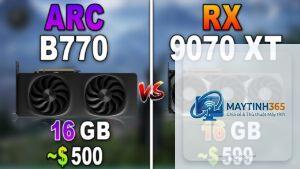 Intel Arc B770 vs RX 9070
