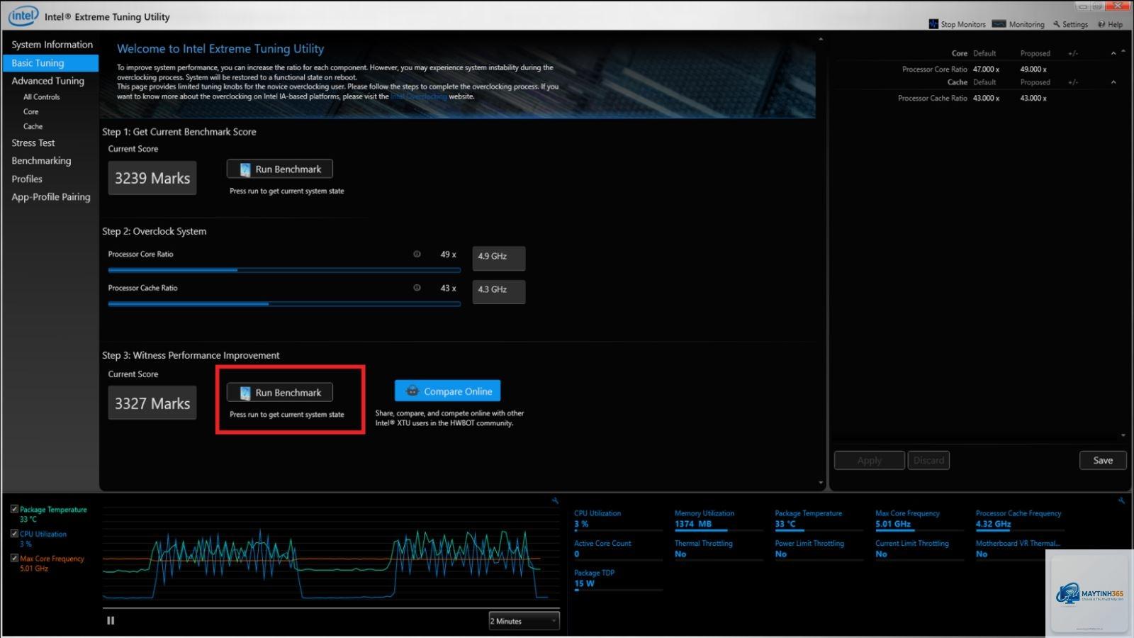 Intel Extreme Tuning Utility - Hình 3