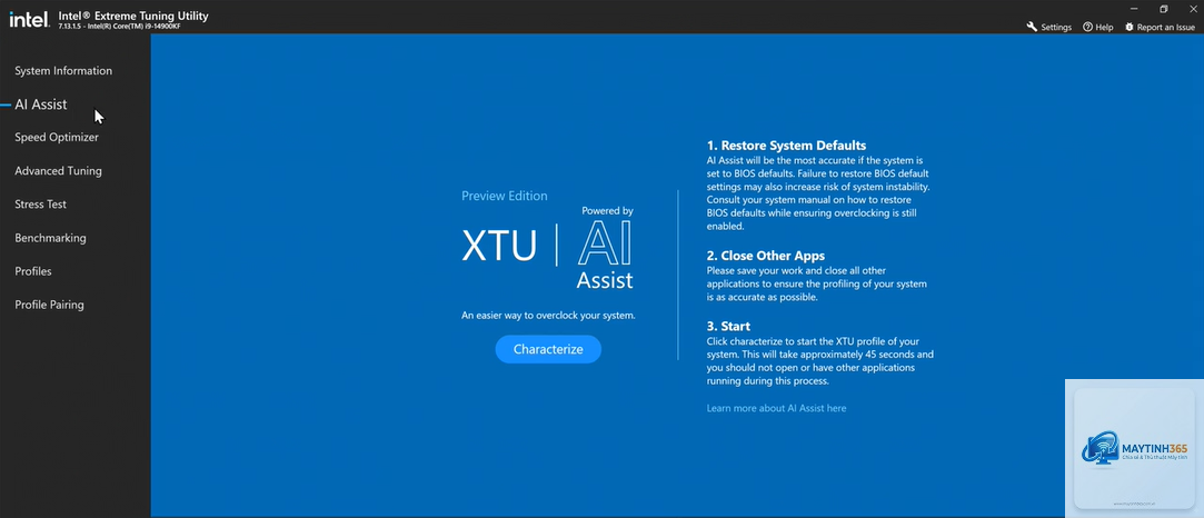 Intel Extreme Tuning Utility - Hình 4