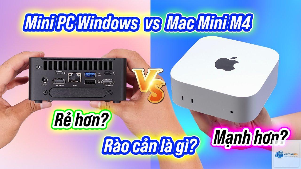 Mac Mini M4 vs Mini PC - Hình 1