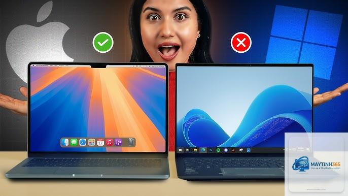 MacBook Air M4 vs Laptop Windows - Hình 1