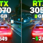RTX 3050 vs RTX 5070