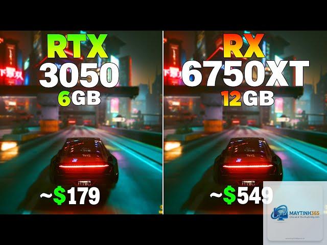 RTX 3050 vs RX 6750 XT