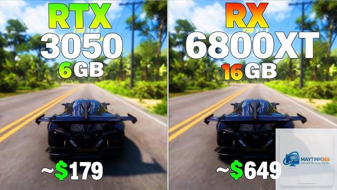 RTX 3050 vs RX 6800 XT
