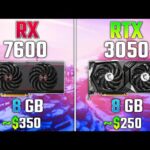 RTX 3050 vs RX 7600