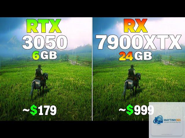 RTX 3050 vs RX 7900 XTX
