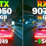 RTX 3050 vs RX 9070