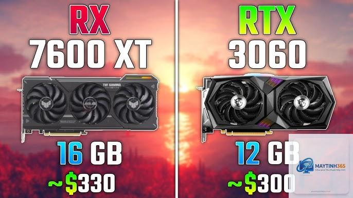 RTX 3060 vs RX 7600 XT