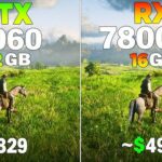 RTX 3060 vs RX 7800 XT