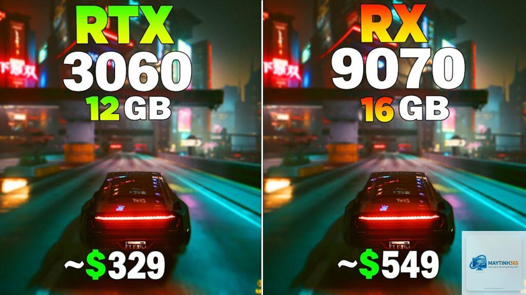RTX 3060 vs RX 9070