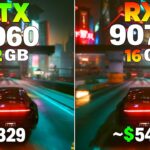 RTX 3060 vs RX 9070