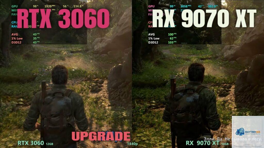 RTX 3060 vs RX 9070 XT