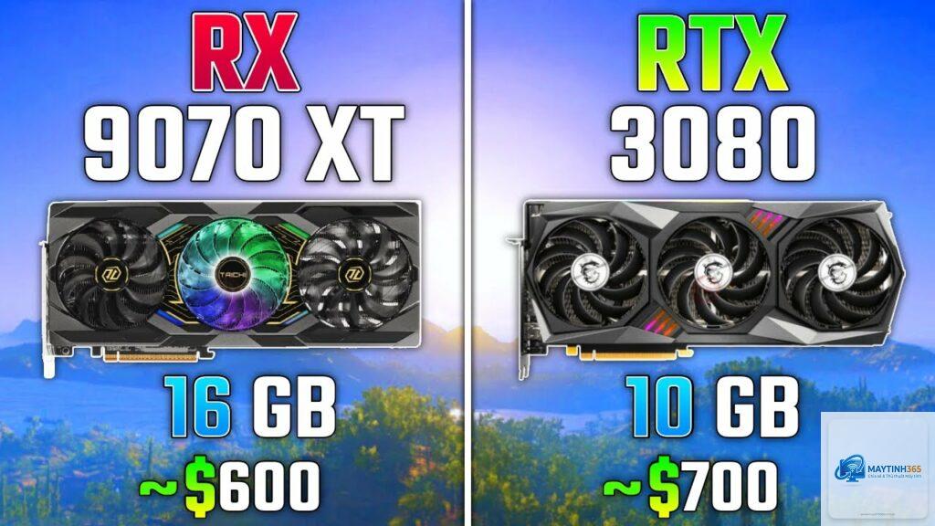 RTX 3080 vs RX 9070