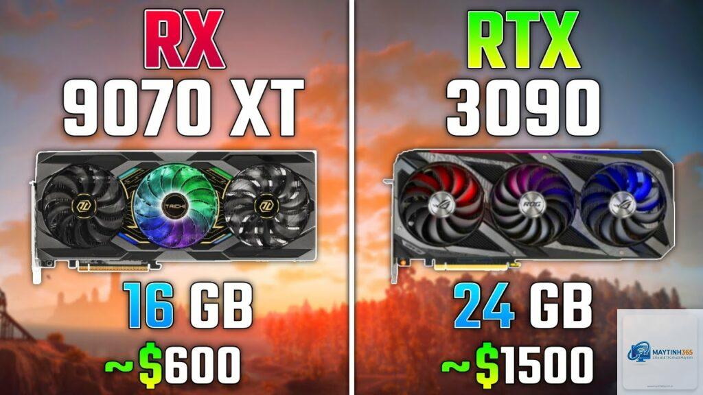 RTX 3090 vs RX 9070