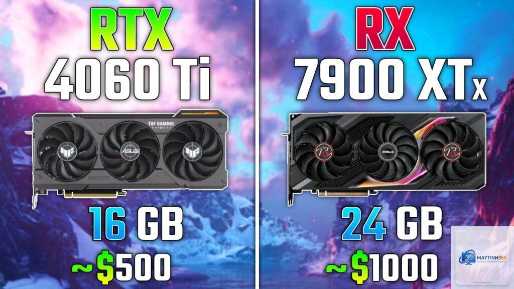 RTX 4060 Ti vs RX 7900 XTX