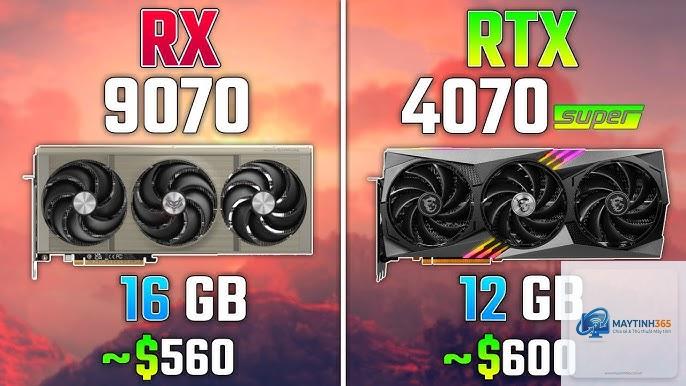 RTX 4070 Super vs RX 9070