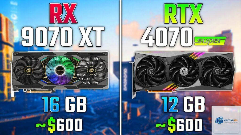 RTX 4070 vs RX 9070