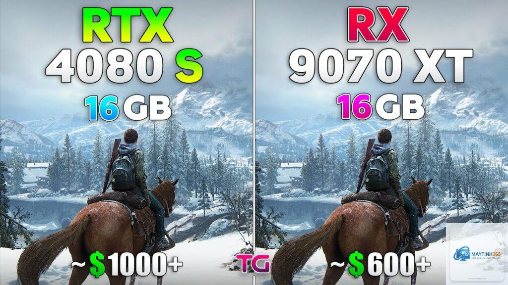 RTX 4080 vs RX 9070