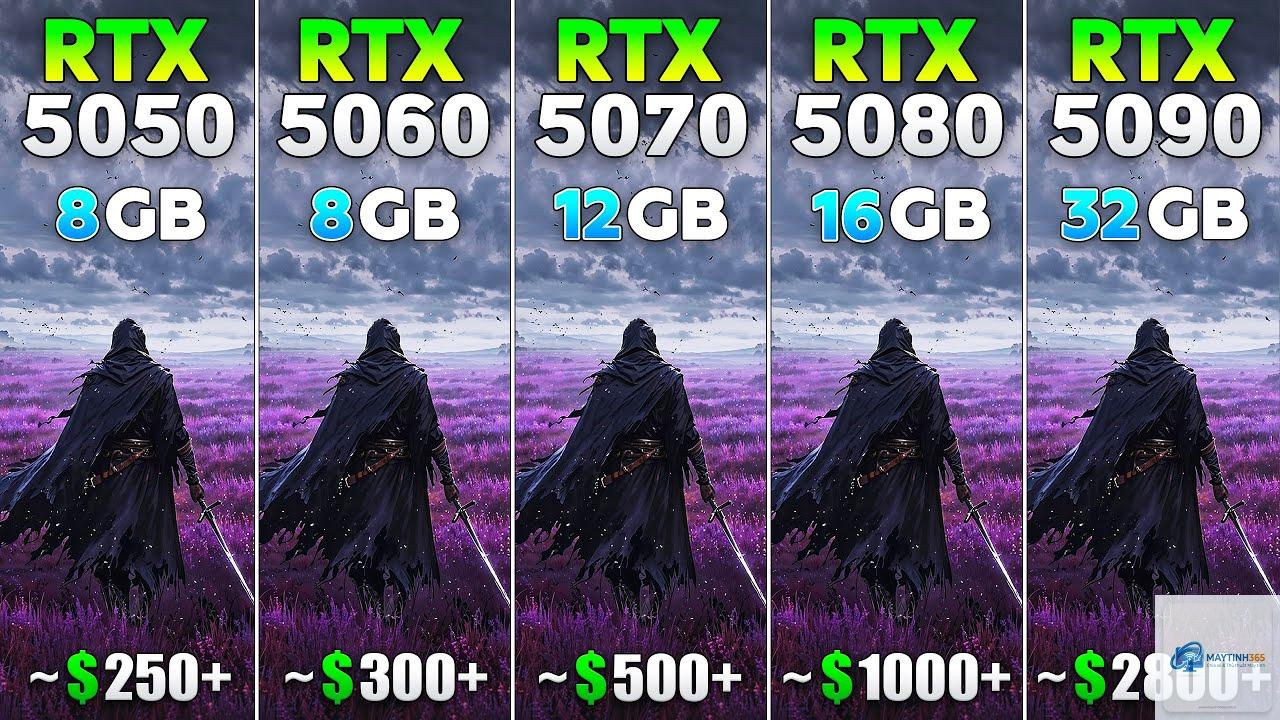 RTX 5050 vs RTX 5080 - Hình 1