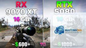 RTX 5080 vs RX 9070