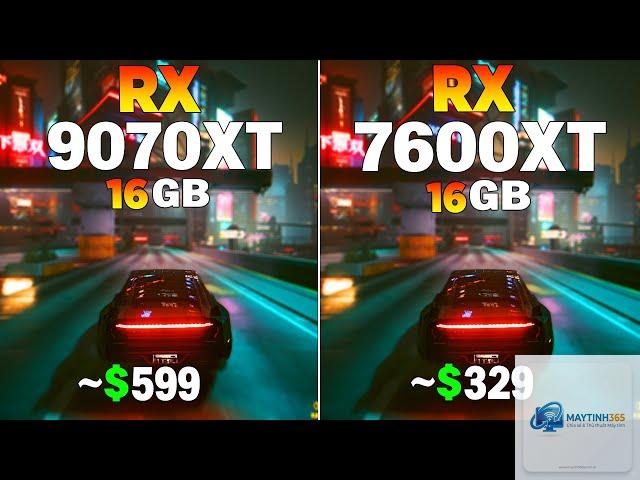 RX 7600 XT vs RX 9070 XT