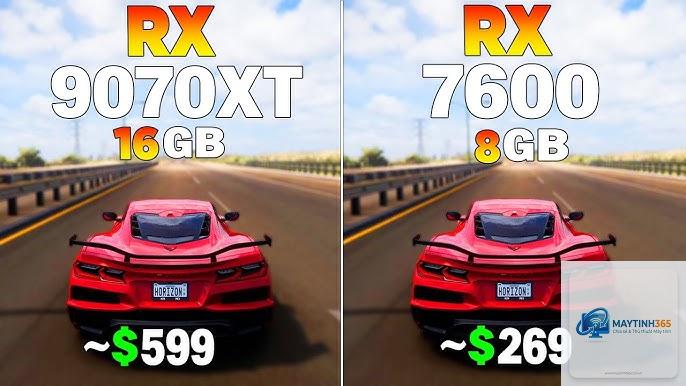 RX 7600 vs RX 9070 XT