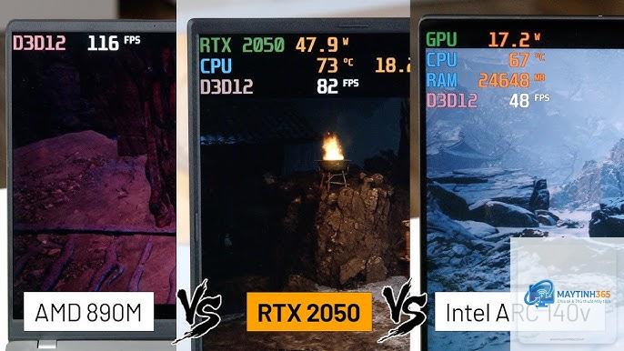 Radeon 890M vs RTX 2050 Laptop - Hình 1