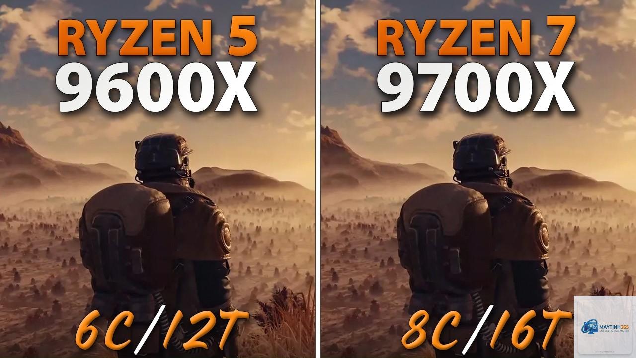Ryzen 5 9600X vs Ryzen 7 9700X - Hình 1