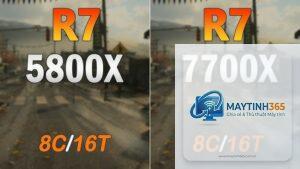 Ryzen 7 5800X vs Ryzen 7 7700X