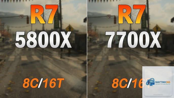 Ryzen 7 5800X vs Ryzen 7 7700X